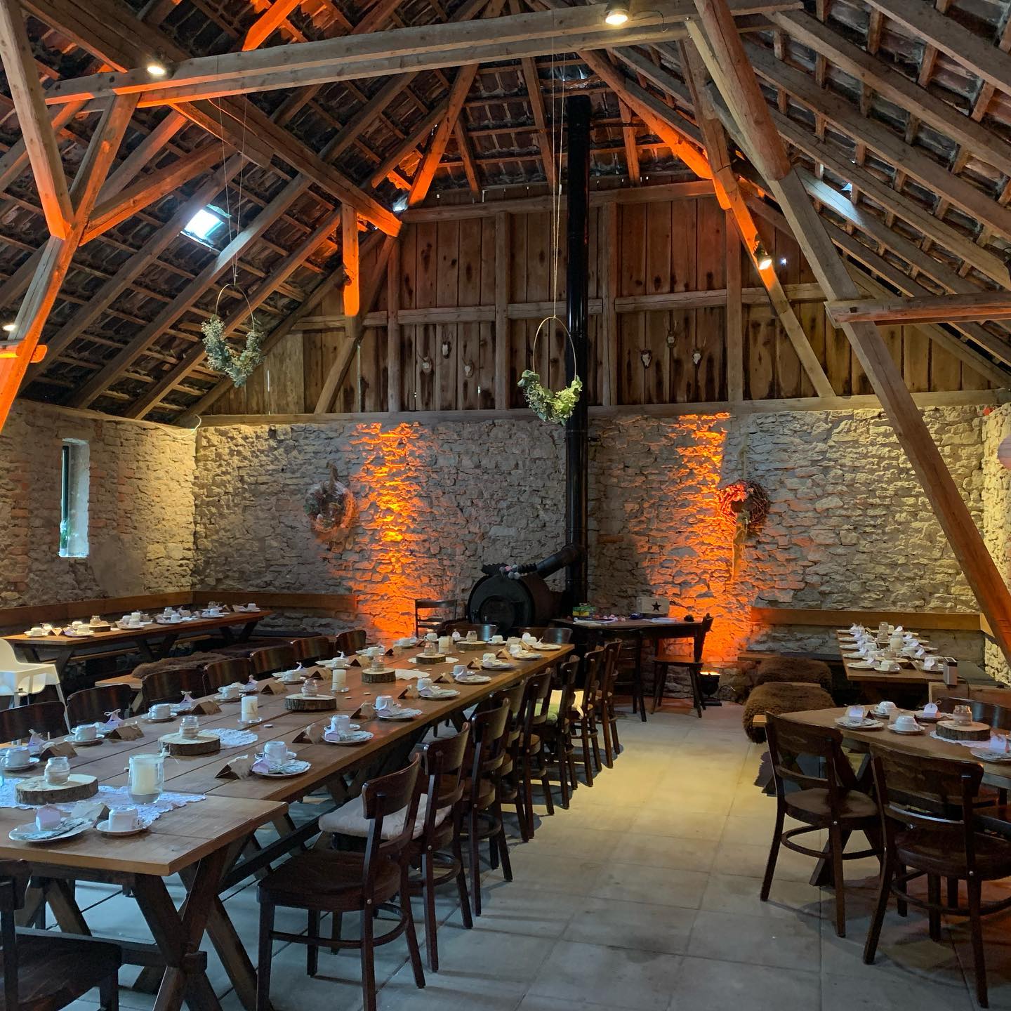Ambiente Beleuchtung einer Hochzeit
